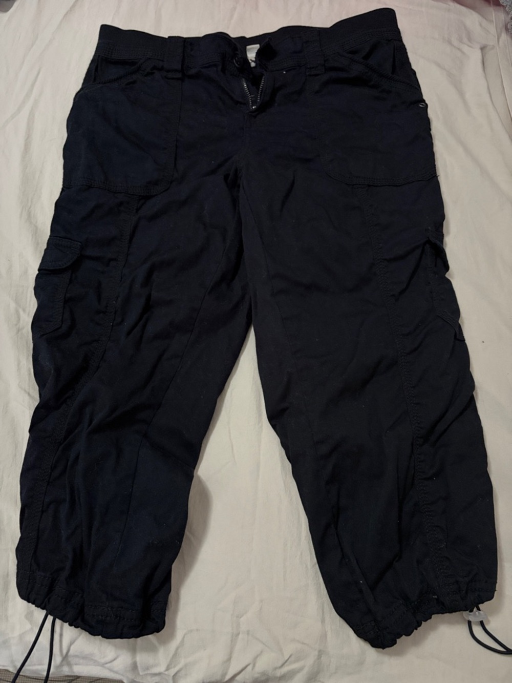 Style & Co. Women's Black Cropped Cargo Pants